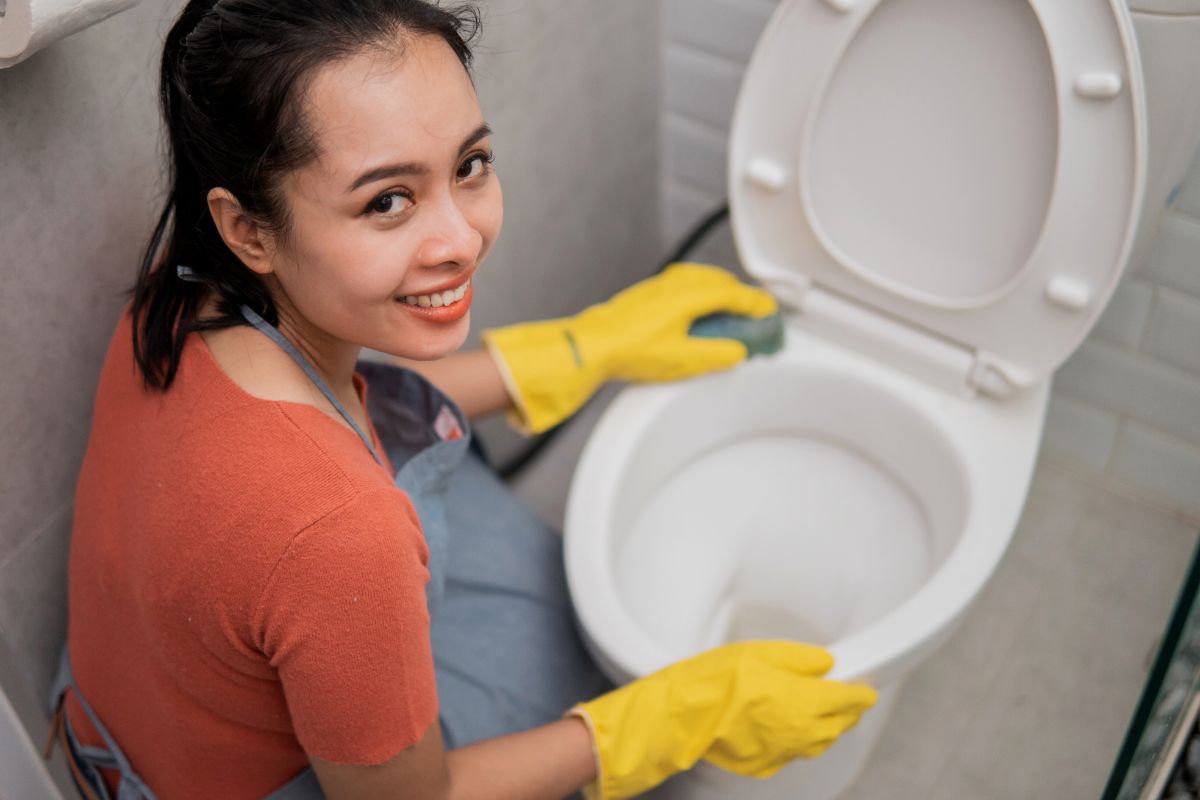 Como limpar o vaso sanitário com bicarbonato e vinagre? — Foto: Canva Pró