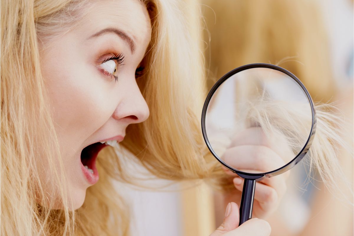 O que é bom para tirar o ressecamento da ponta dos cabelos? — Foto: Canva Pró