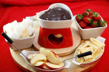 melhores frutas para fondue