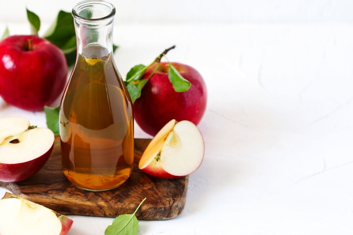 Vinagre de maçã (reprodução Canva Pro) 