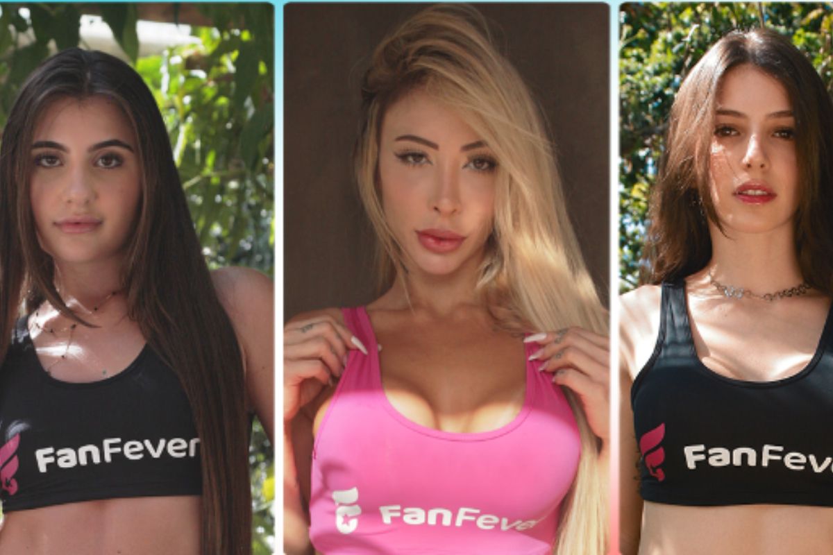 Alana Gelmi, Lari Wambier e Ercilia Micarelli, produtoras de conteúdo sensual no FanFever.com